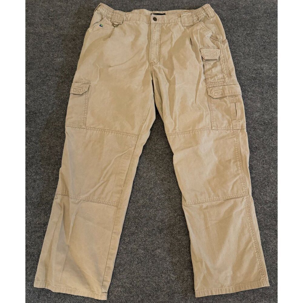 5.11 Tactical Pants Mens 40x31* Tan Cargo Straight Stretch Workwear‎ Canvas